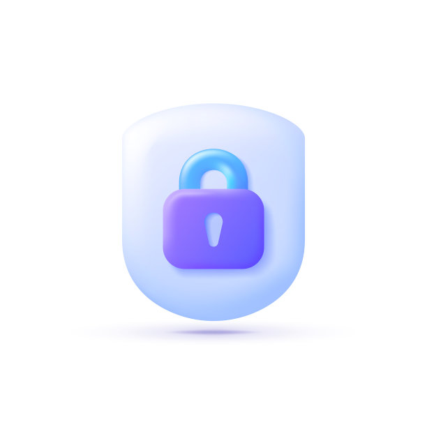 在线安全3D概念：互联网网络网络安全矢量图，Web Banner模板图片下载