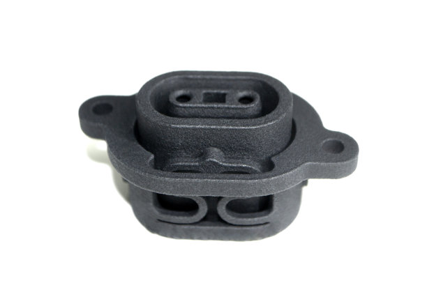 黑色细节打印3d打印机从粉末孤立在白色背景图片下载