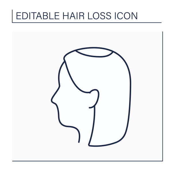 脱发线图标图片下载