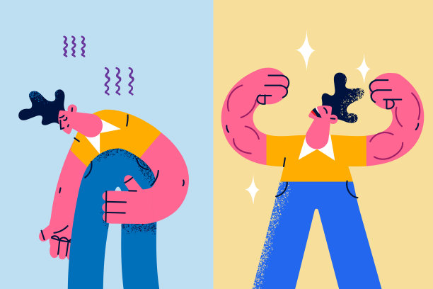 不快乐的病人和快乐的健康人图片下载