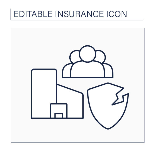 公众责任线图标图片下载