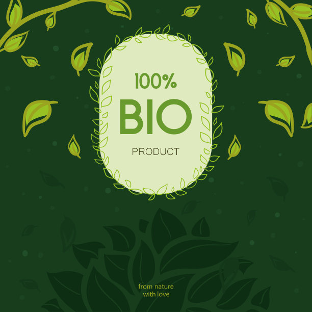 生物产品标签卡图片下载