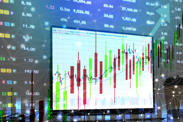 证券交易所交易分析投资金融展示危机股票暴跌和增长增长图片下载