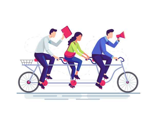 商人骑自行车图片下载