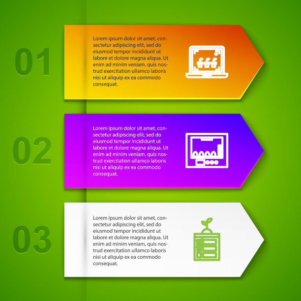 设置生产线智能养殖技术，孵卵器，植物状态。业务信息模板。向量图片下载