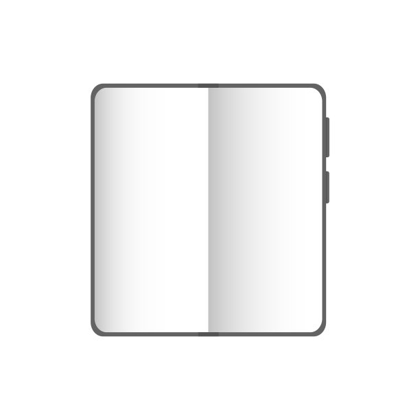 一款具有可弯曲、可折叠、垂直的白屏幕的智能手机。矢量插图，现实的设计，孤立的白色背景，eps 10。图片下载