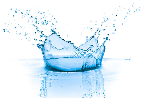 蓝色的水溅图片下载