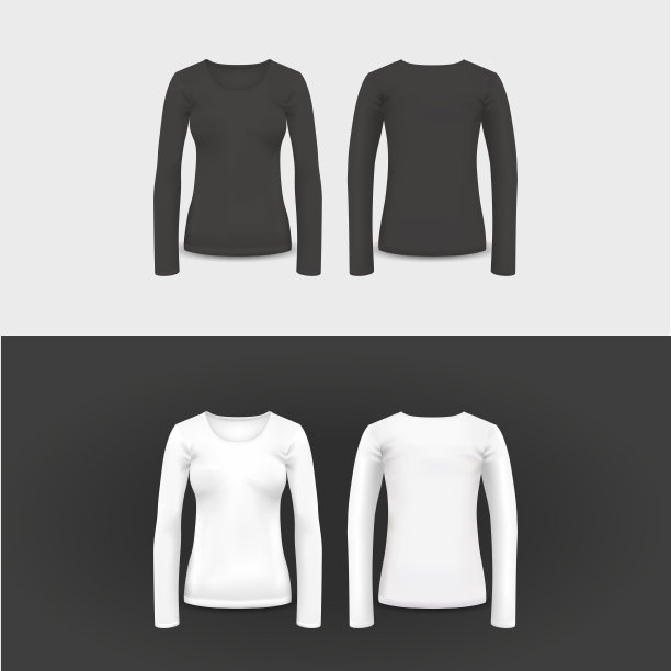 向量t恤，polo衫和运动衫设计模板。图片下载
