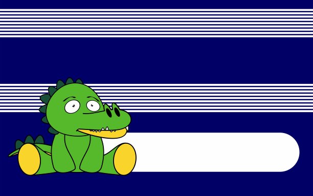 鳄鱼宝宝卡通背景图片下载