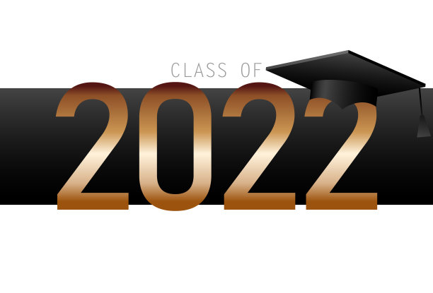 2022级;优雅的卡片在黑色和金色横幅颜色;传单;问候;邀请;业务日记;恭喜你，还有舞会上的海报。矢量插图。毕业;2022级图片下载