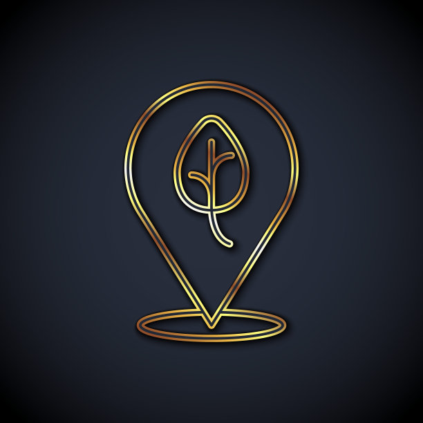 金线素食饮食图标孤立金线背景。有机、生物、生态标志。素食，无肉，无乳糖，健康，新鲜，非暴力的食物。向量图片下载