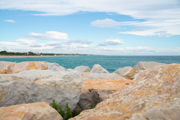法国南部滨海阿尔格尔斯港图片下载