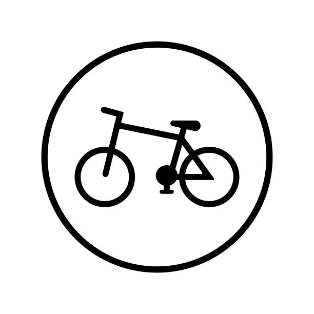自行车运动图标矢量素材图片下载