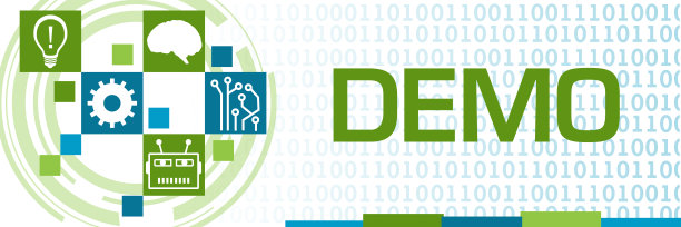 演示绿色蓝色方块网格符号数字水平图片下载