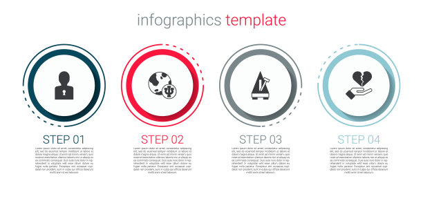 设置解决问题，心理学，Psi，节拍器钟摆和心碎或离婚。业务信息模板。向量图片下载