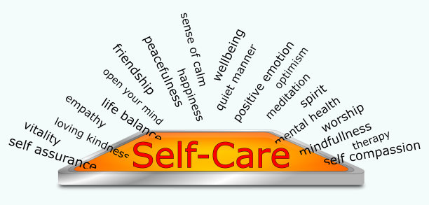 自我护理Wordcloud - 3D插图图片下载