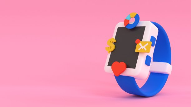 智能手表的应用程序图标-邮件，金融，体育等。图片下载