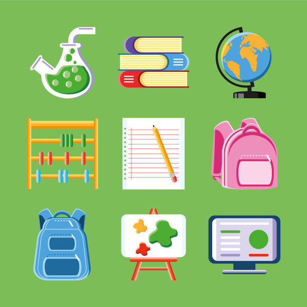 学校图标集图片下载