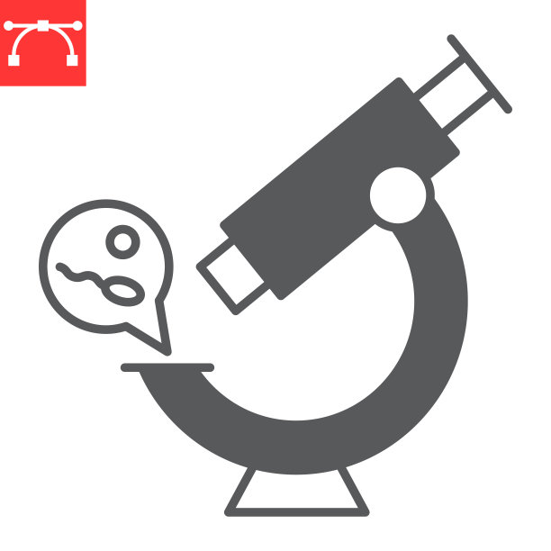 显微镜下精子字形图标图片下载