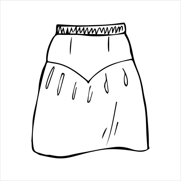 女裙手绘涂鸦风格图片下载