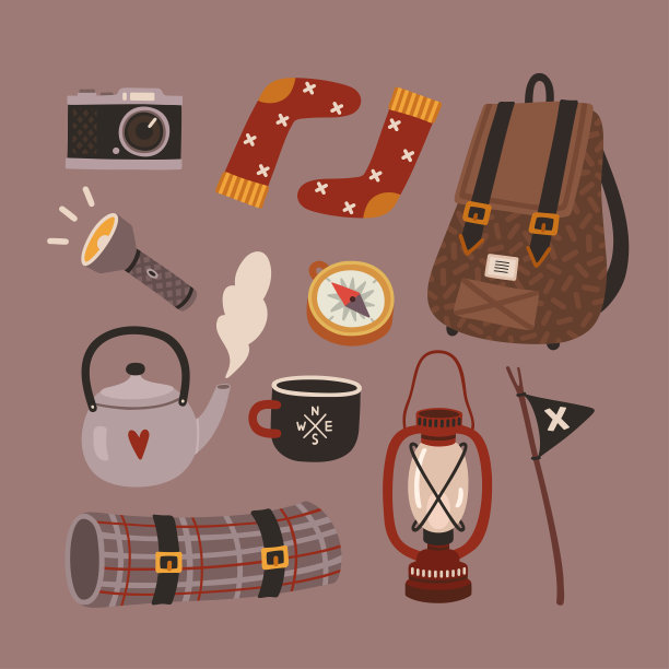 登山设备设置图片下载