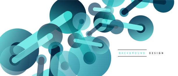 抽象背景的圆点由线连接图片下载