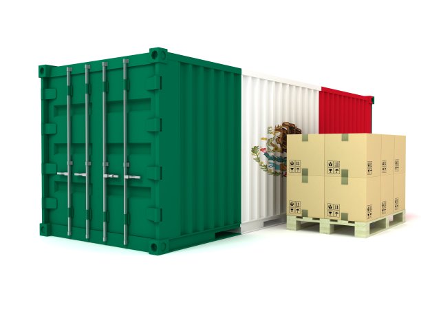 墨西哥货物集装箱出口进口航运图片下载