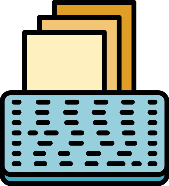 纸报告图标颜色大纲图片下载