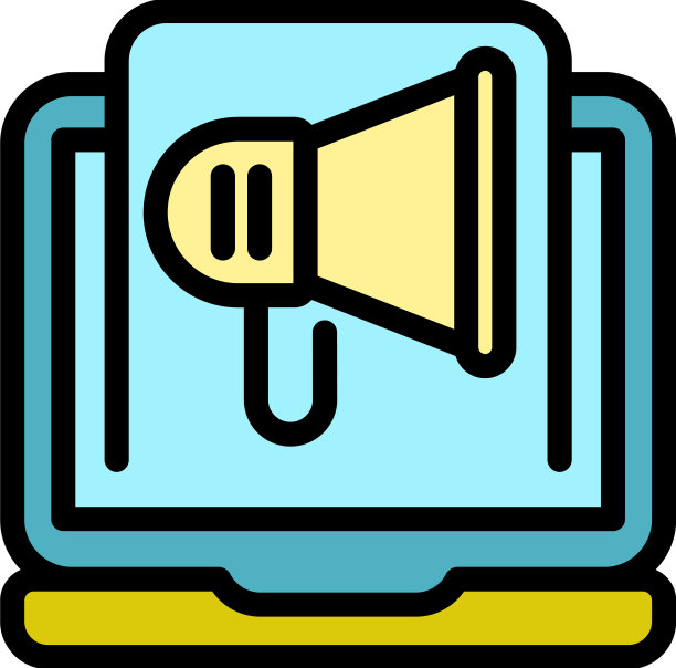 Buzz营销图标颜色轮廓图片下载