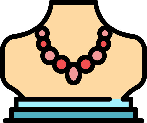 拍卖珠宝图标颜色轮廓图片下载