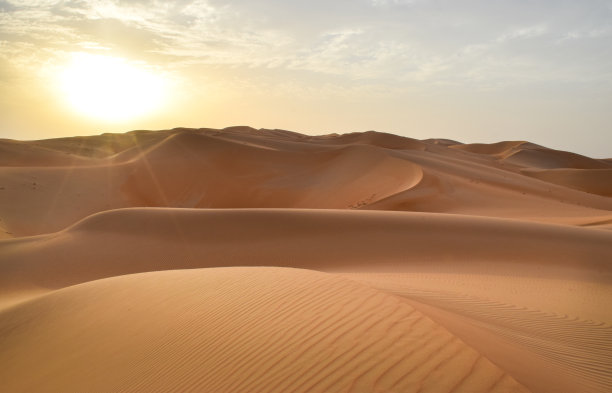 中东沙漠日落图片下载