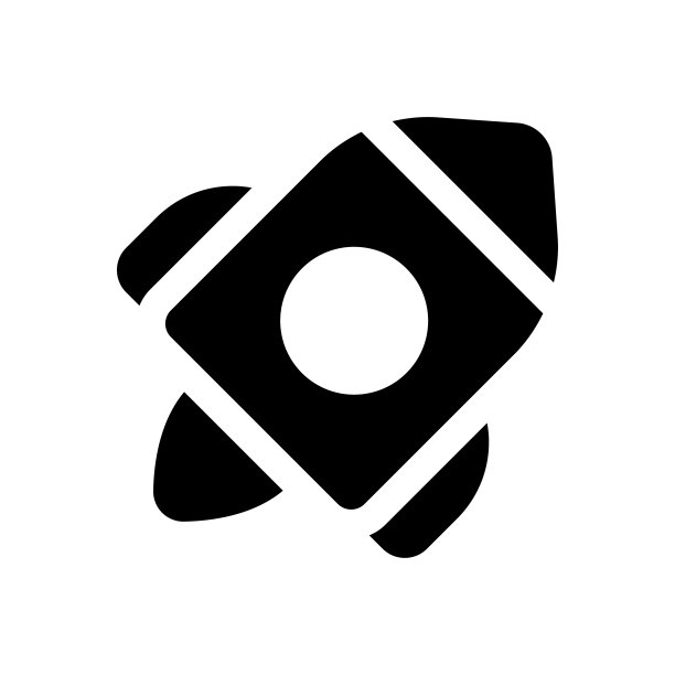 火箭矢量固体图标设计符号在白色背景EPS 10文件图片下载