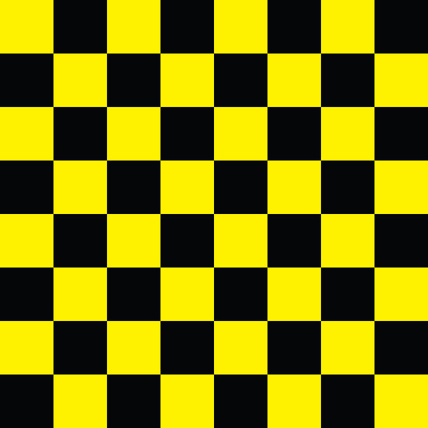 黄黑色的棋盘。条纹图案用于注意和警告，创建正方形形状。并适用于各种印刷、布料、书籍封面、表面及网布使用图片下载