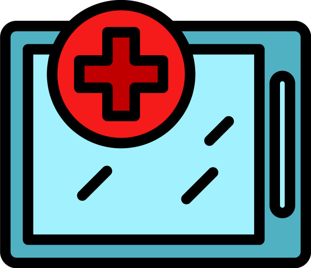 平板设备加上图标颜色轮廓图片下载