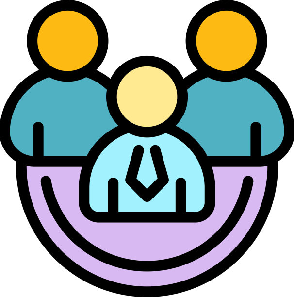 董事会会议图标颜色大纲图片下载