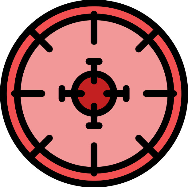 焦点图标颜色轮廓图片下载