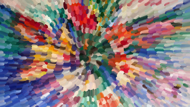 米色和明亮色彩的抽象油画。当代艺术用暖色随意绘画。抽象绘画和涂鸦，混合媒介，波浪笔刷。色彩和谐的艺术。图片下载