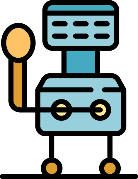 重症呼吸机医疗机器图标颜色图片下载