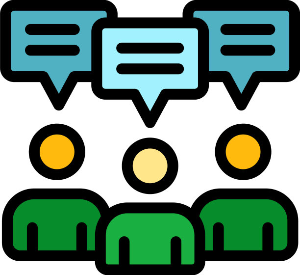 活动嘉宾图标颜色轮廓图片下载