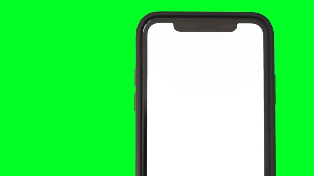 智能手机与绿色隔离图片下载