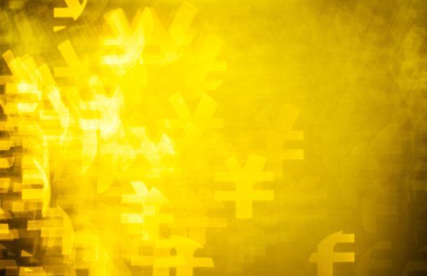 散焦背景与中国元符号图片下载