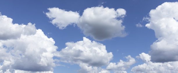 白云和蓝天的背景。图片下载