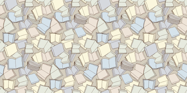 打开书的背景。无缝模式。图片下载