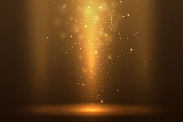 抽象魔术背景与金色散景图片下载