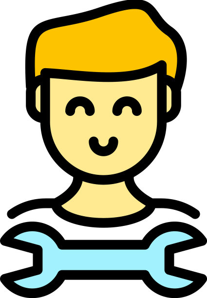 修理工图标颜色轮廓图片下载