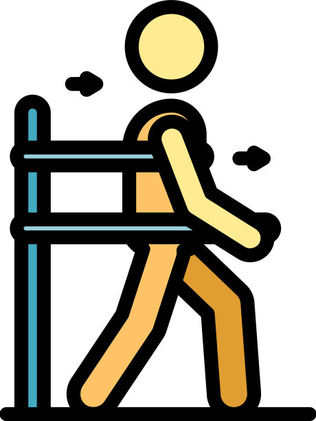 训练康复图标颜色轮廓图片下载