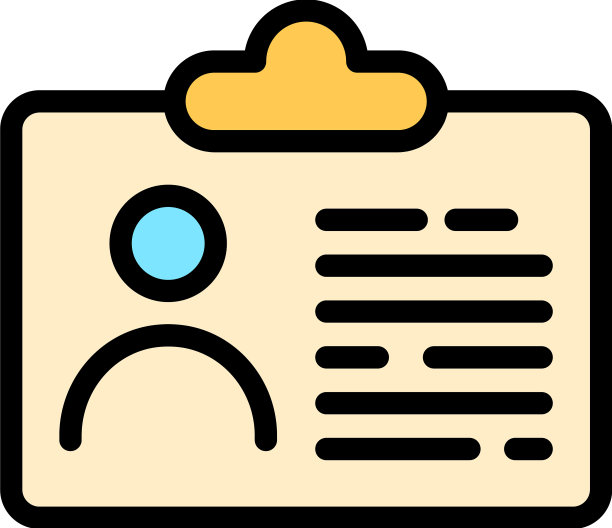 信息id卡图标颜色大纲图片下载