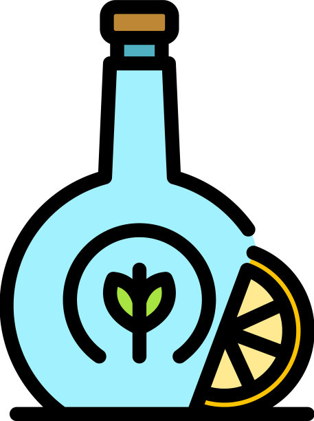 波旁小麦图标颜色轮廓图片下载