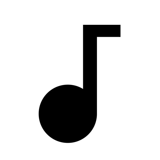 音乐符号图标，音符矢量图图片下载