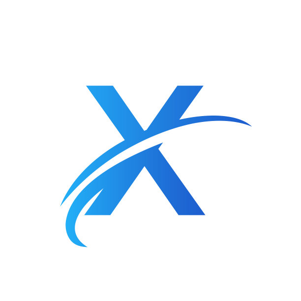 最初的字母X标志矢量模板现代和简单的设计。商业和公司标识的X标志图片下载